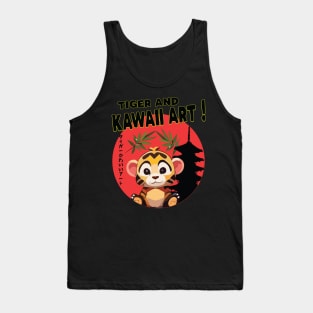 Kawaii Cute Kitten Tiger Tank Top